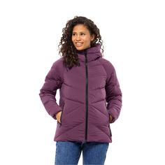 Rückansicht von Jack Wolfskin MARIENPLATZ JKT W Daunenjacke Damen berry jam