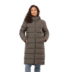 Rückansicht von Jack Wolfskin FROZEN PALACE COAT W Daunenmantel Damen cold coffee