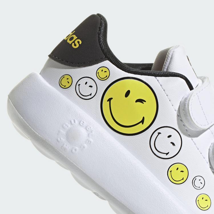 adidas adidas adidas Smiley Advantage Kids Schuh Sneaker Kinder - Cloud White / Bright Yellow / Core Black - 6 | SportScheck