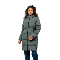 Rückansicht von Jack Wolfskin FROZEN LAKE COAT W Daunenmantel Damen slate green