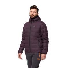 Rückansicht von Jack Wolfskin ATHER DOWN HOODY M Daunenjacke Herren midnight plum