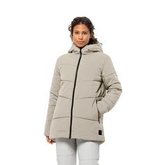 Rückansicht von Jack Wolfskin KAROLINGER LONG JKT W Funktionsjacke Damen seal