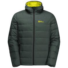 Jack Wolfskin ATHER DOWN HOODY M Daunenjacke Herren black olive / firefly
