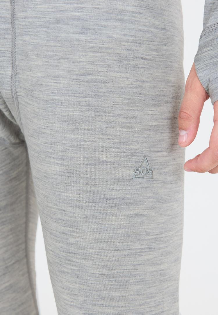 SOS SOS Nuuk Skihose Herren - 1005 Light Grey Melange - 1 | SportScheck