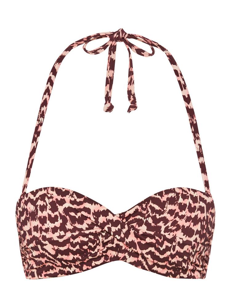 Lascana Lascana B&uuml;gel-Bandeau-Bikini-Top Bikini Oberteil Damen - bordeaux - 0 | SportScheck