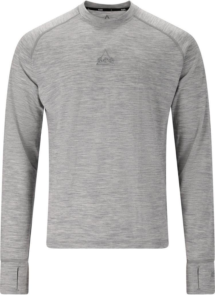 SOS SOS Nuuk Skishirt Herren - 1005 Light Grey Melange - 0 | SportScheck