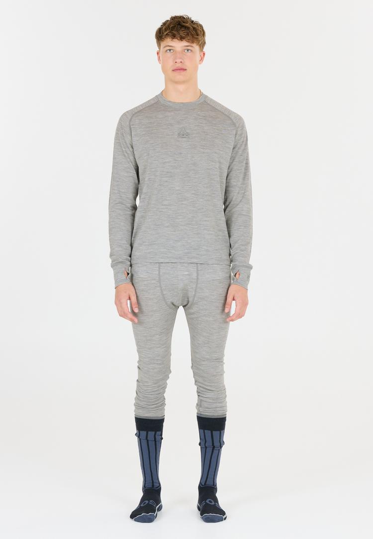 SOS SOS Nuuk Skishirt Herren - 1005 Light Grey Melange - 1 | SportScheck