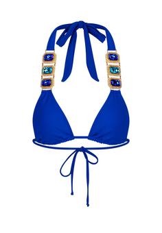 Moda Minx Boujee Triangel Top Bikini Oberteil Damen Azure