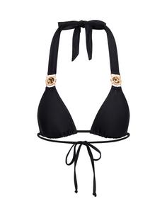 Moda Minx Amour Triangle Bikini Oberteil Damen Black Gold