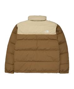 Rückansicht von The North Face 92 Low-Fi Hi-Tek Nuptse Jacke Sweatjacke Herren braunbeige