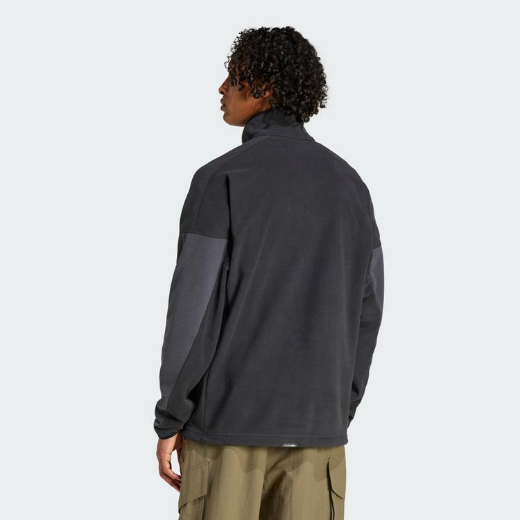 adidas adidas Terrex Multi Climawarm Fleece-Anorak Funktionssweatshirt Herren - Black / Carbon - 1 | SportScheck