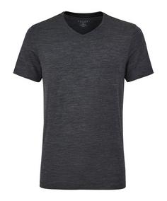 Falke UW T-Shirt V-Neck WO/CLY m Unterhemd Herren dark grey -heather (3278)