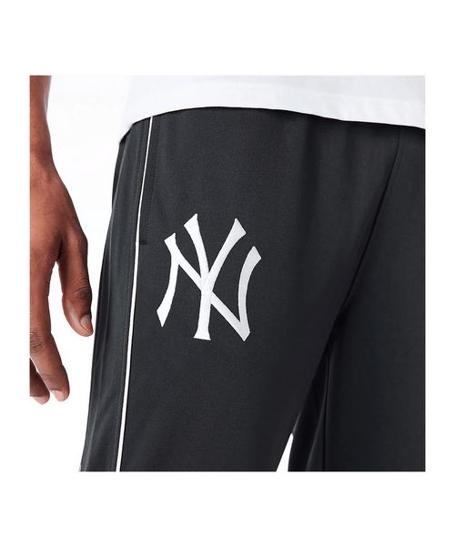 Rückansicht von New Era Mlb Ny Yankees Track Trainingshose Shorts Herren schwarz