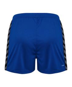 Rückansicht von hummel hmlAUTHENTIC PL Short Damen Fußballshorts Damen blau