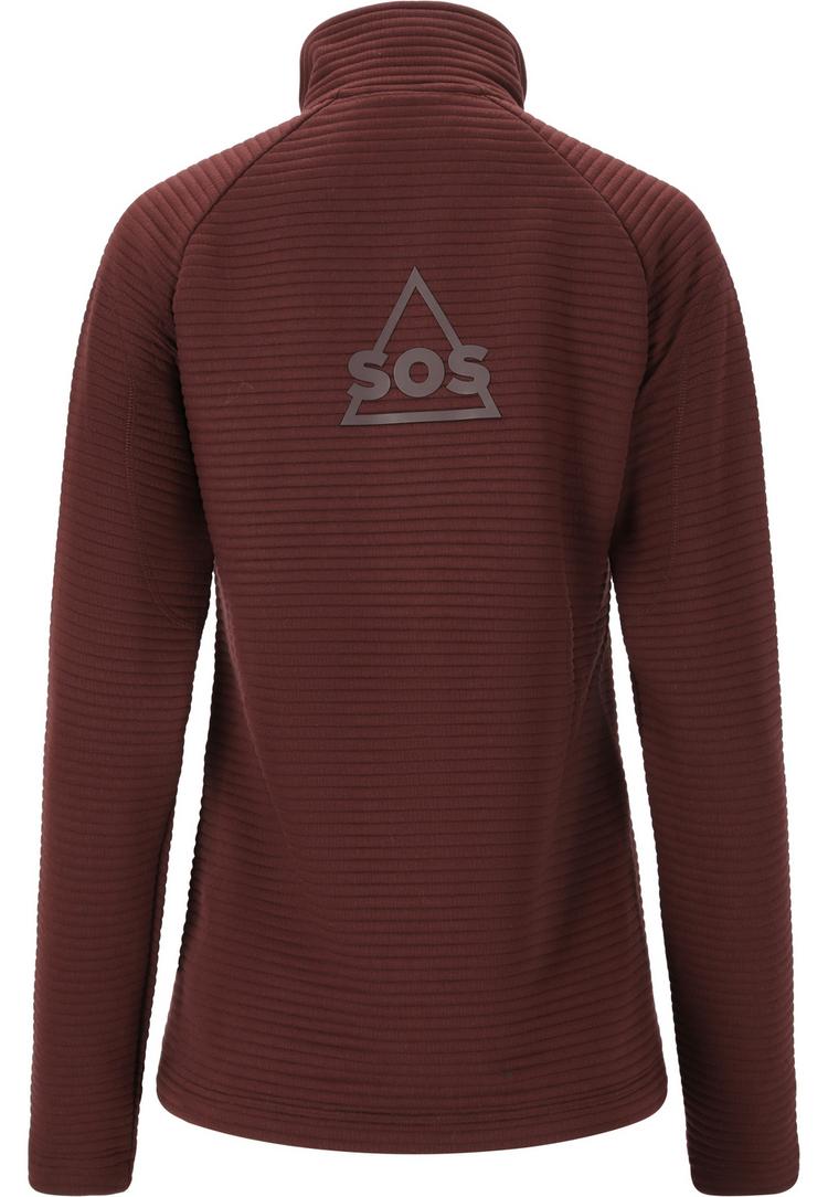 SOS SOS Muju Sweatjacke Damen - 5094 Deep Mahogany - 0 | SportScheck