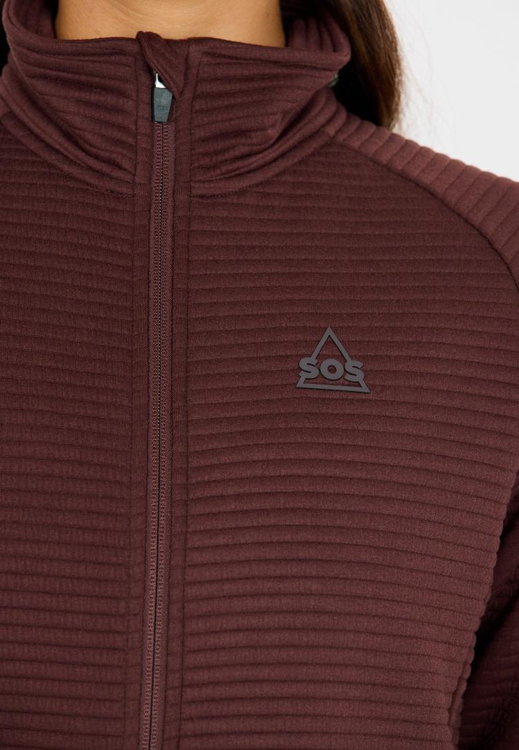 SOS SOS Muju Sweatjacke Damen - 5094 Deep Mahogany - 0 | SportScheck