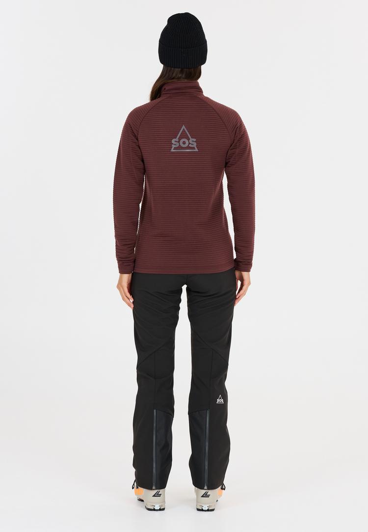 SOS SOS Muju Sweatjacke Damen - 5094 Deep Mahogany - 3 | SportScheck