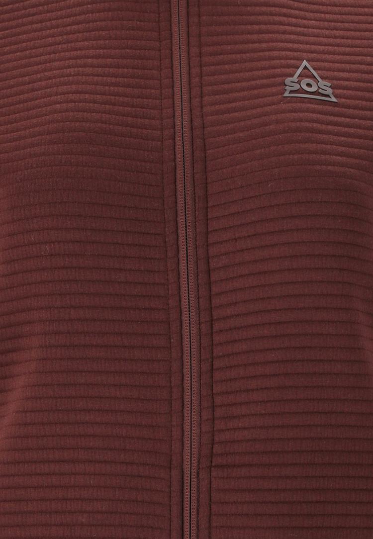 SOS SOS Muju Sweatjacke Damen - 5094 Deep Mahogany - 0 | SportScheck