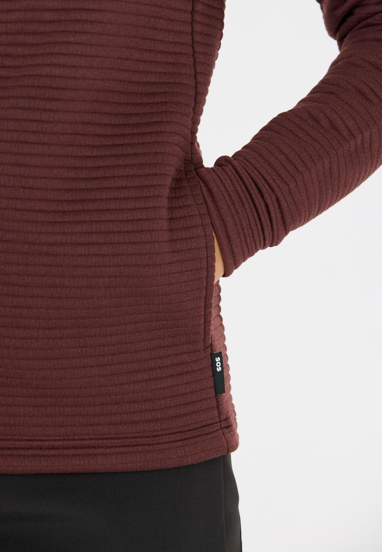 SOS SOS Muju Sweatjacke Damen - 5094 Deep Mahogany - 1 | SportScheck