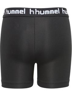 Rückansicht von hummel HMLTONA TIGHT SHORTS Shorts Kinder BLACK