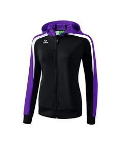 Erima Liga 2.0 Kapuzenjacke Damen Trainingsjacke Damen schwarzlila