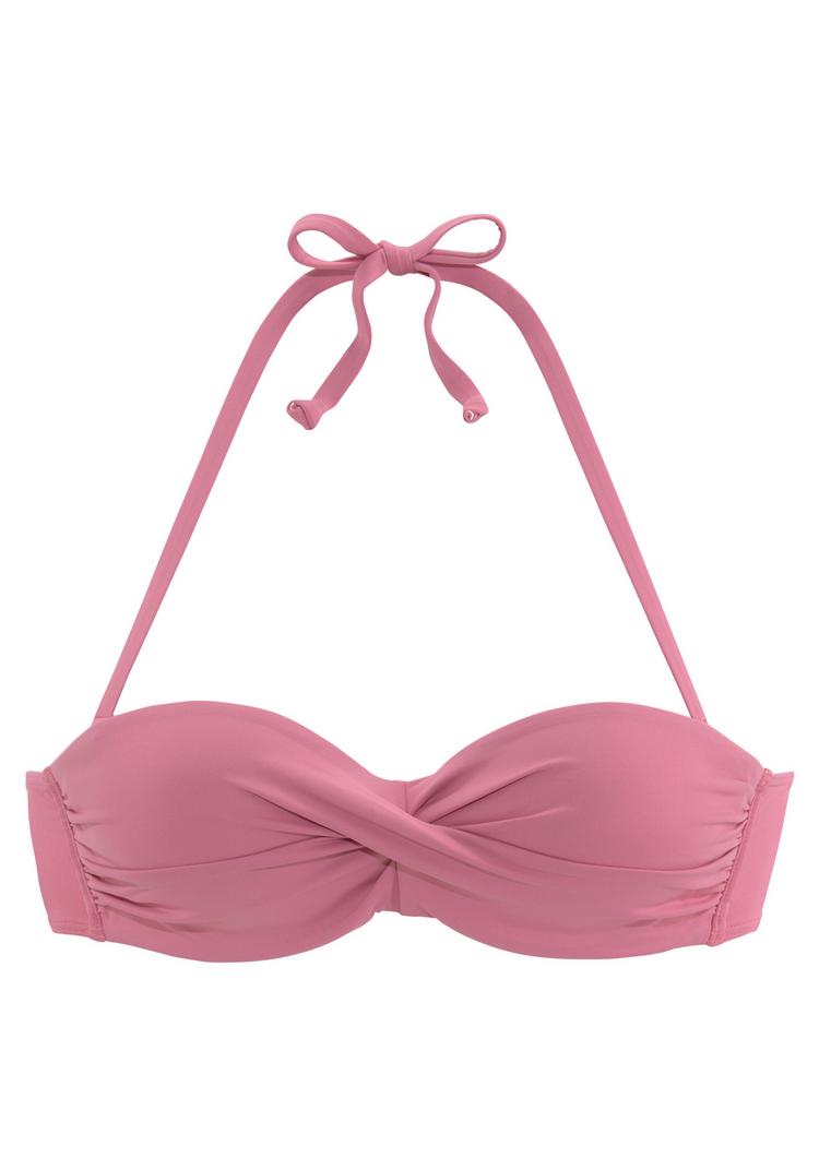 Lascana Lascana B&uuml;gel-Bandeau-Bikini-Top Bikini Oberteil Damen - rose - 0 | SportScheck