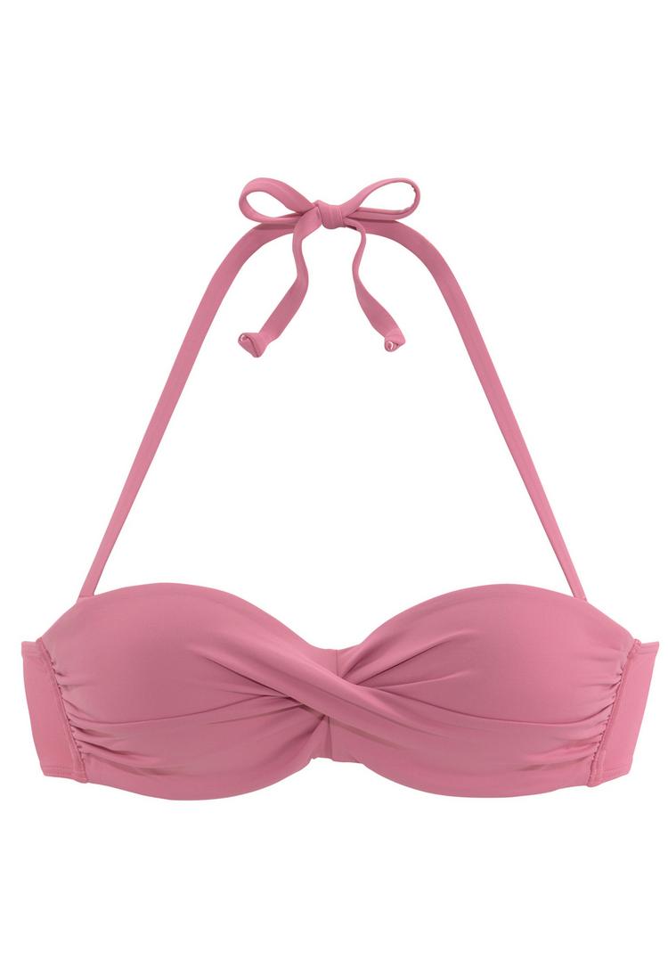 Lascana Lascana B&uuml;gel-Bandeau-Bikini-Top Bikini Oberteil Damen - rose - 3 | SportScheck