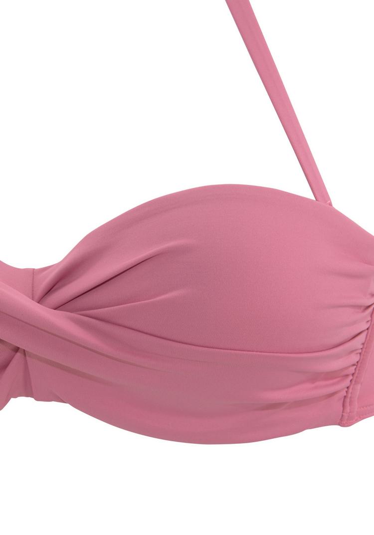 Lascana Lascana B&uuml;gel-Bandeau-Bikini-Top Bikini Oberteil Damen - rose - 4 | SportScheck