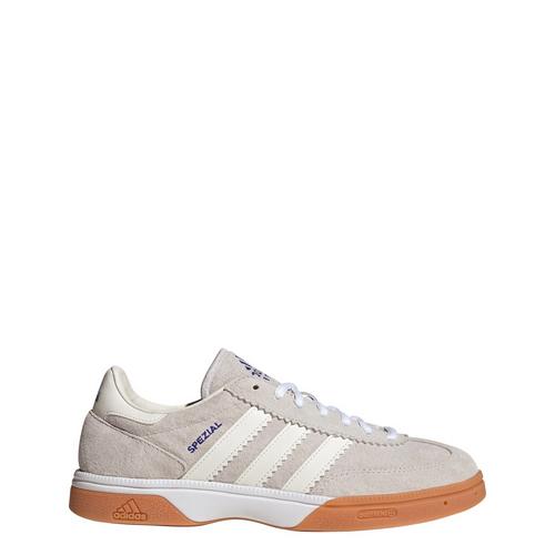 Rückansicht von adidas Handball Spezial Schuh Hallenschuhe Cloud White / Off White / Lucid Blue