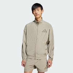 Rückansicht von adidas adidas Z.N.E. Woven Trainingsjacke Trainingsanzug Herren Putty Beige