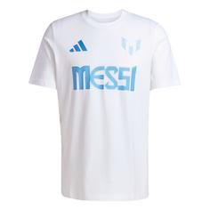 adidas Messi Name and Number Graphic T-Shirt Funktionsshirt Herren White