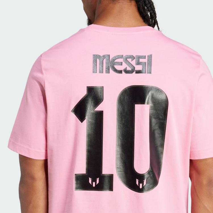 adidas adidas Messi Name and Number Graphic T-Shirt Funktionsshirt Herren - Easy Pink - 1 | SportScheck
