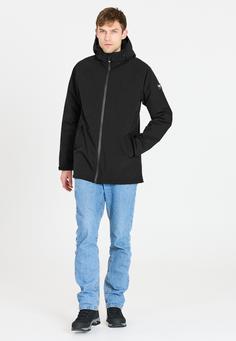 Rückansicht von Weather Report Brennt Regenjacke Herren 1001 Black
