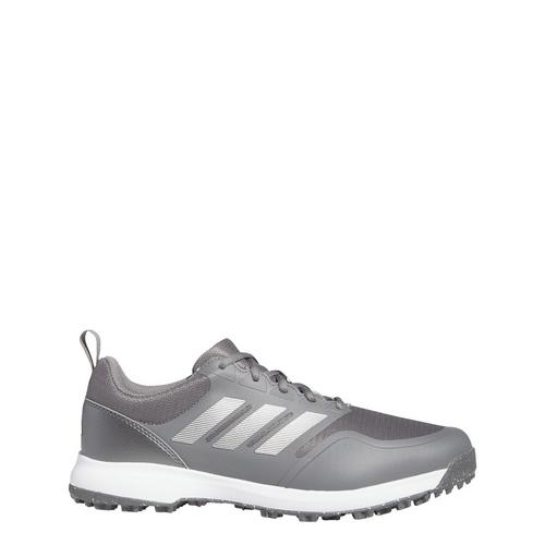 Rückansicht von adidas Tech Response SL 3.0 Wide Golfschuh Multifunktionsschuhe Herren Grey Four / Silver Metallic / Solar Gold