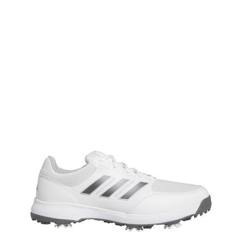 Rückansicht von adidas Tech Response 3.0 Wide Golfschuh Multifunktionsschuhe Herren Cloud White / Dark Silver Metallic / Silver Metallic