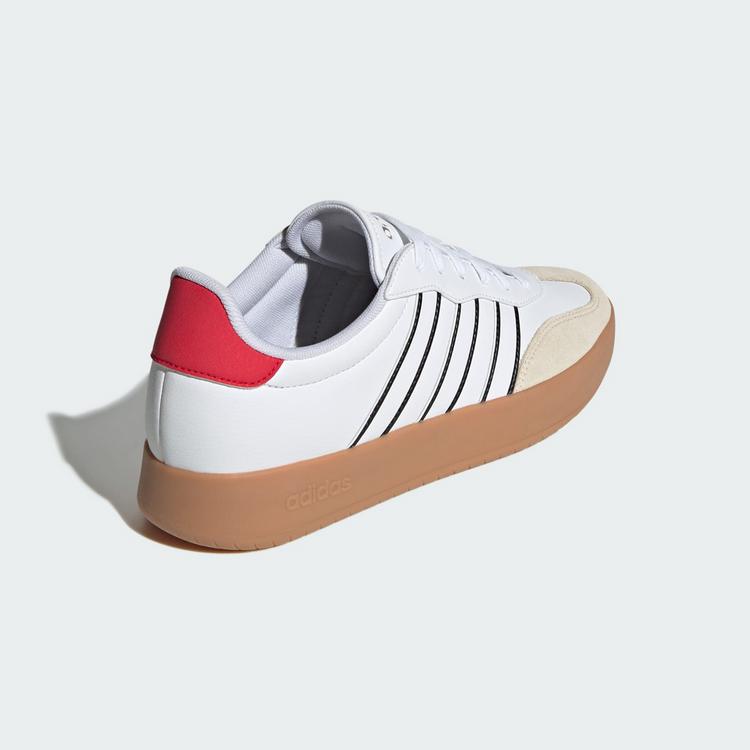 adidas adidas Barreda Schuh Sneaker Herren - Cloud White / Cloud White / Pure Ruby - 5 | SportScheck