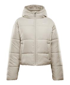 Nike Synthetic Puffer Jacke Damen Sweatjacke Damen beige