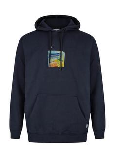 Cleptomanicx Boxy Hooded Durst Kapuzenshirt Herren Sky Captain