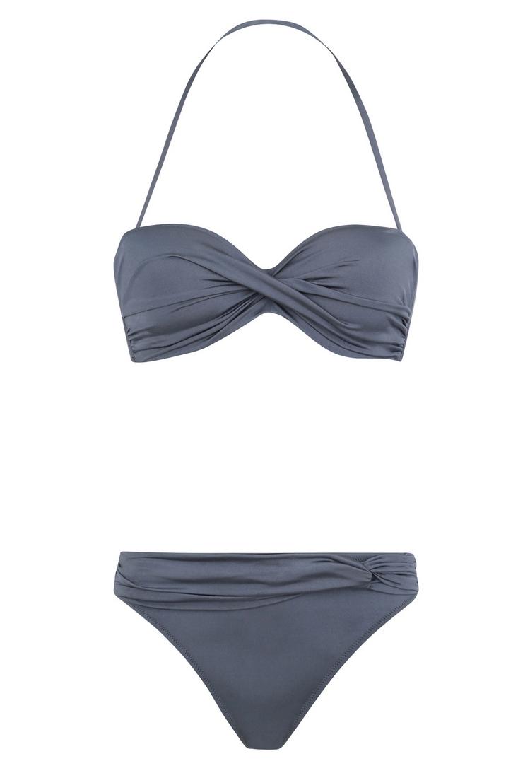 Lascana Lascana B&uuml;gel-Bandeau-Bikini Bikini Set Damen - anthrazit - 3 | SportScheck