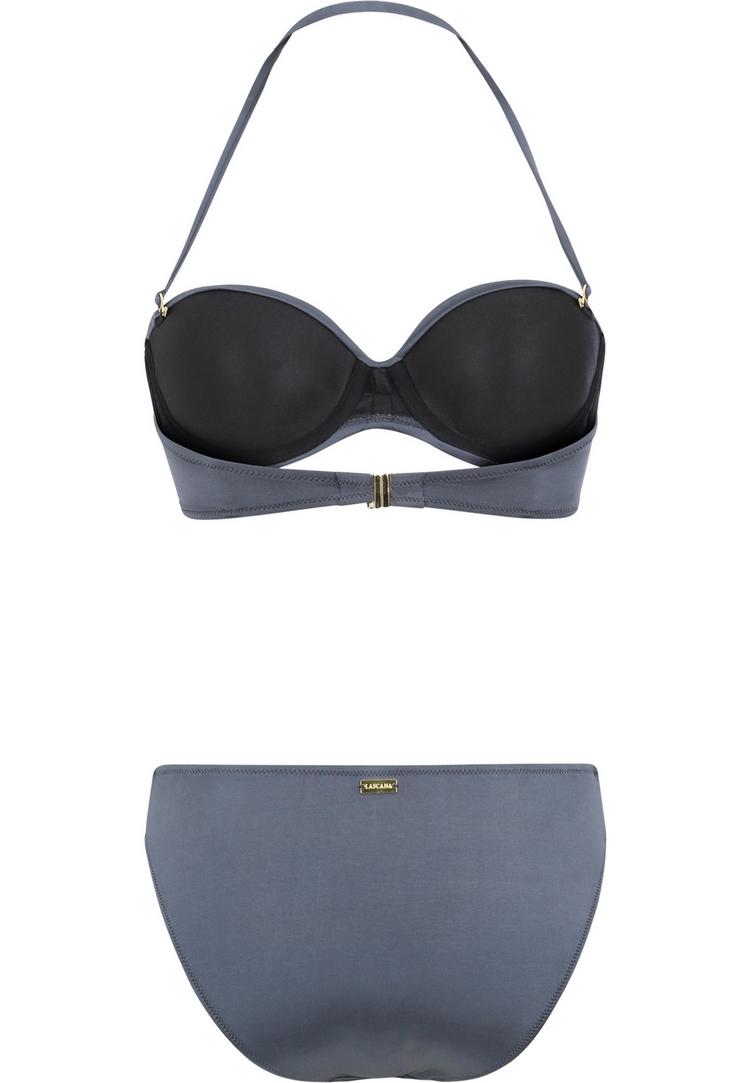 Lascana Lascana B&uuml;gel-Bandeau-Bikini Bikini Set Damen - anthrazit - 0 | SportScheck