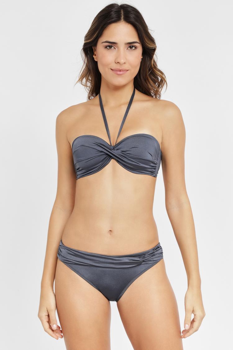 Lascana Lascana B&uuml;gel-Bandeau-Bikini Bikini Set Damen - anthrazit - 5 | SportScheck