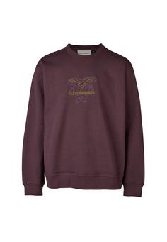 Cleptomanicx Gull.T. Sweatshirt Herren Plum Perfect