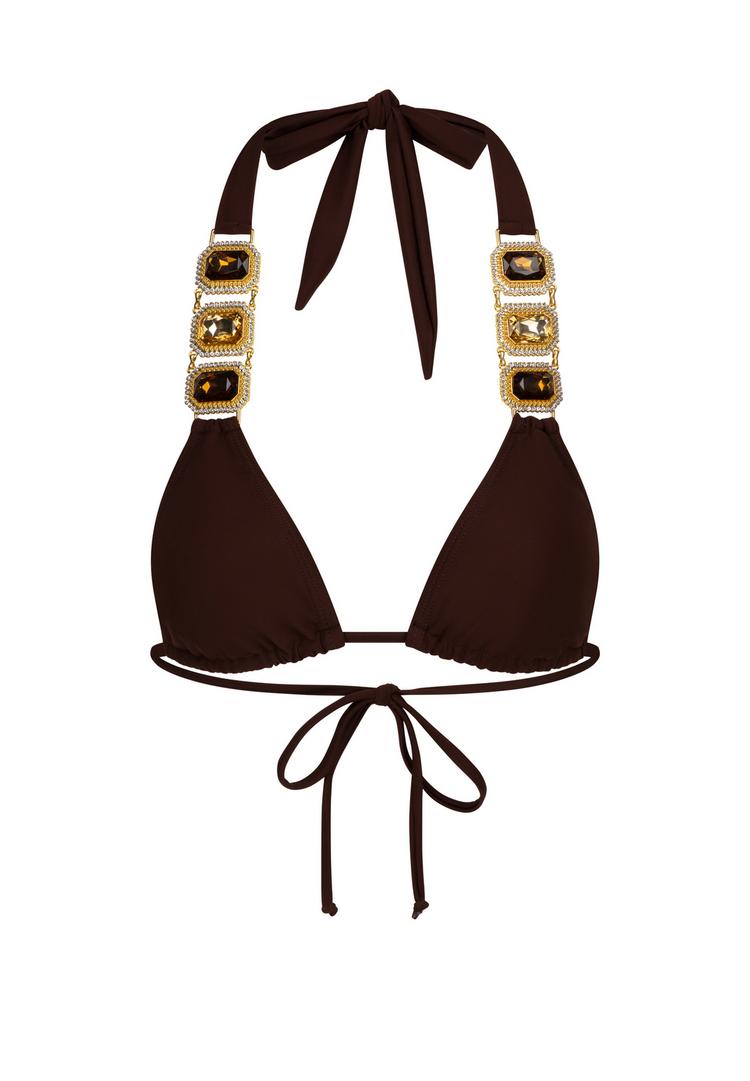 Moda Minx Moda Minx Boujee Triangel Top Bikini Oberteil Damen - Coffee - 0 | SportScheck