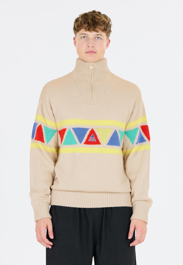 SOS SOS The Windbreaker Strickpullover - 1157 Rainy Day - 1 | SportScheck