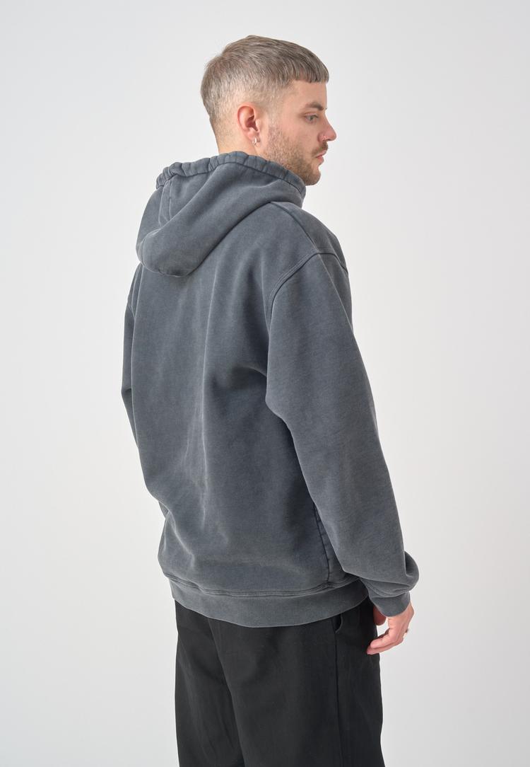 Cleptomanicx Cleptomanicx Boxy Hooded Ligull Washed Kapuzenshirt Herren - Blue Graphite - 2 | SportScheck