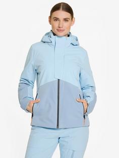 Rückansicht von Ziener TEDA Skijacke Damen frozen blue stru