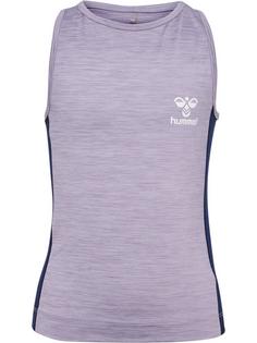 hummel hmlJANE TOP T-Shirt Kinder LAVENDER GRAY