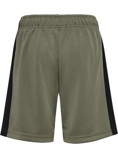 Rückansicht von hummel hmlODIN SHORTS Shorts Kinder DUSTY OLIVE