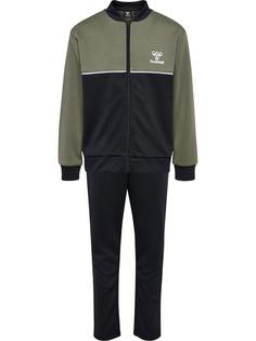 hummel hmlDALLAS TRACKSUIT Trainingsanzug Kinder DUSTY OLIVE