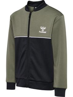 Rückansicht von hummel hmlDALLAS TRACKSUIT Trainingsanzug Kinder DUSTY OLIVE